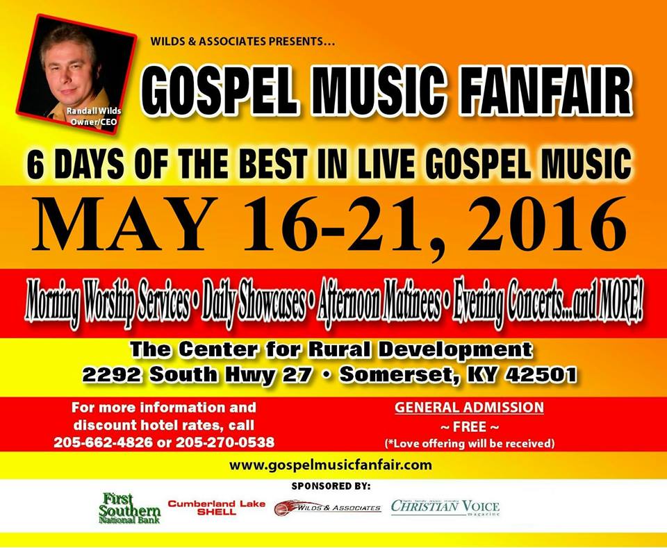 Gospel Music FanFair Returns to Somerset, Kentucky for 12th Annual Event